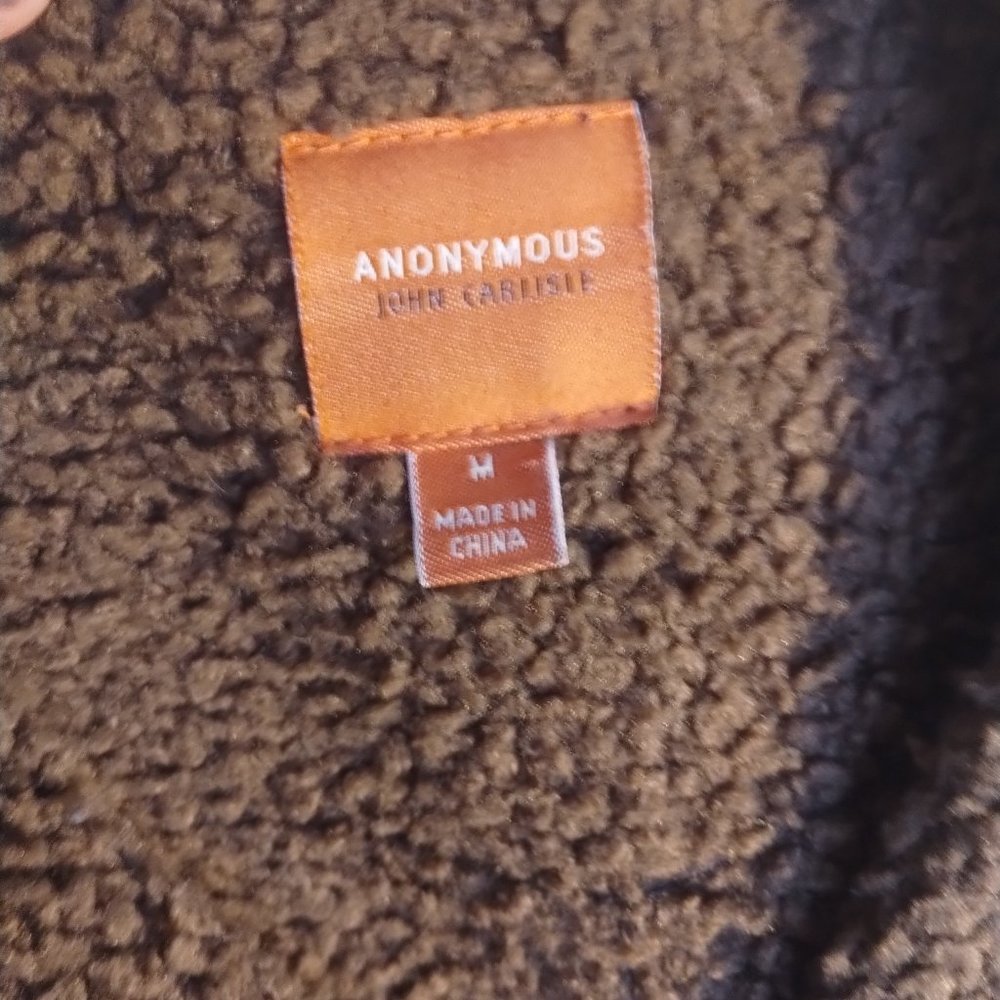 COPY - Genuine suede Anonymous John Carlisle M patchwork warm brown knee length… - Picture 3 of 6